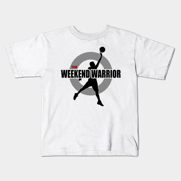 Weekend Warrior - Basketball Theme Kids T-Shirt by tatzkirosales-shirt-store